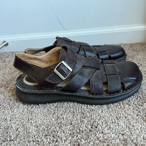 BOC Men’s Brown Leather Fisherman Sandals Size 9
